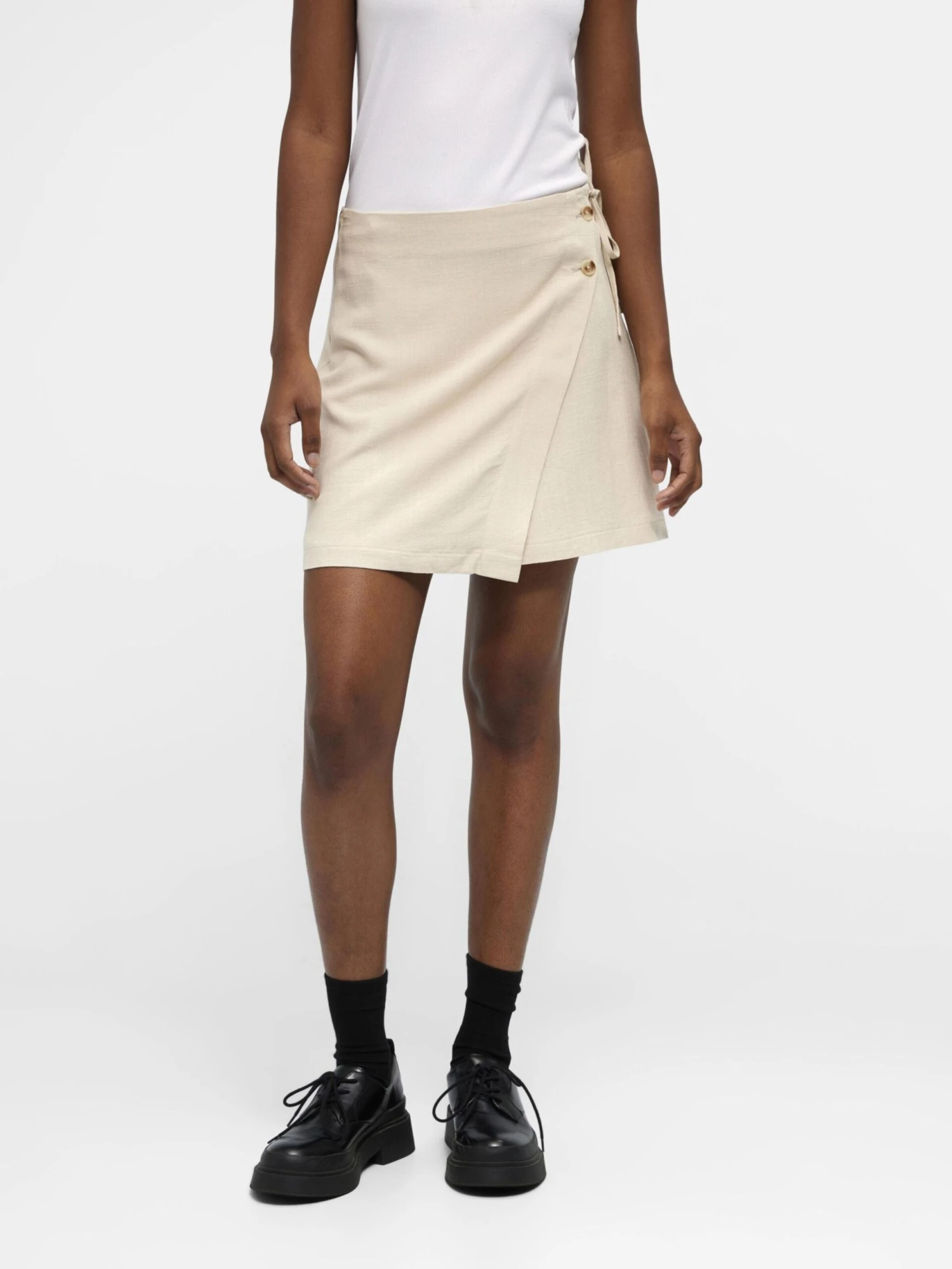 Object Mini-jupes Jupe HADY Femme Beige 4 Object Mini-jupes Jupe HADY Femme Beige – Image 2