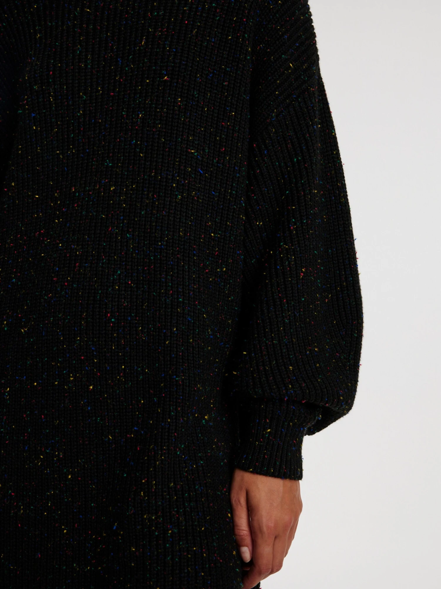 EDITED Robes Robes En Maille Xena Femme Noir 4 EDITED Robes Robes En Maille Xena Femme Noir – Image 2