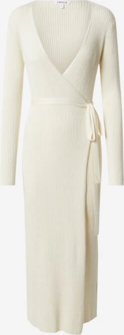 EDITED Robes Robes En Maille Mailien Femme Beige / Blanc