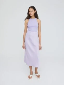 EDITED Jupes Longues Jupe Jara Femme Violet Clair -Edited You Boutique 6f89ca87780279967a664d361c930b25