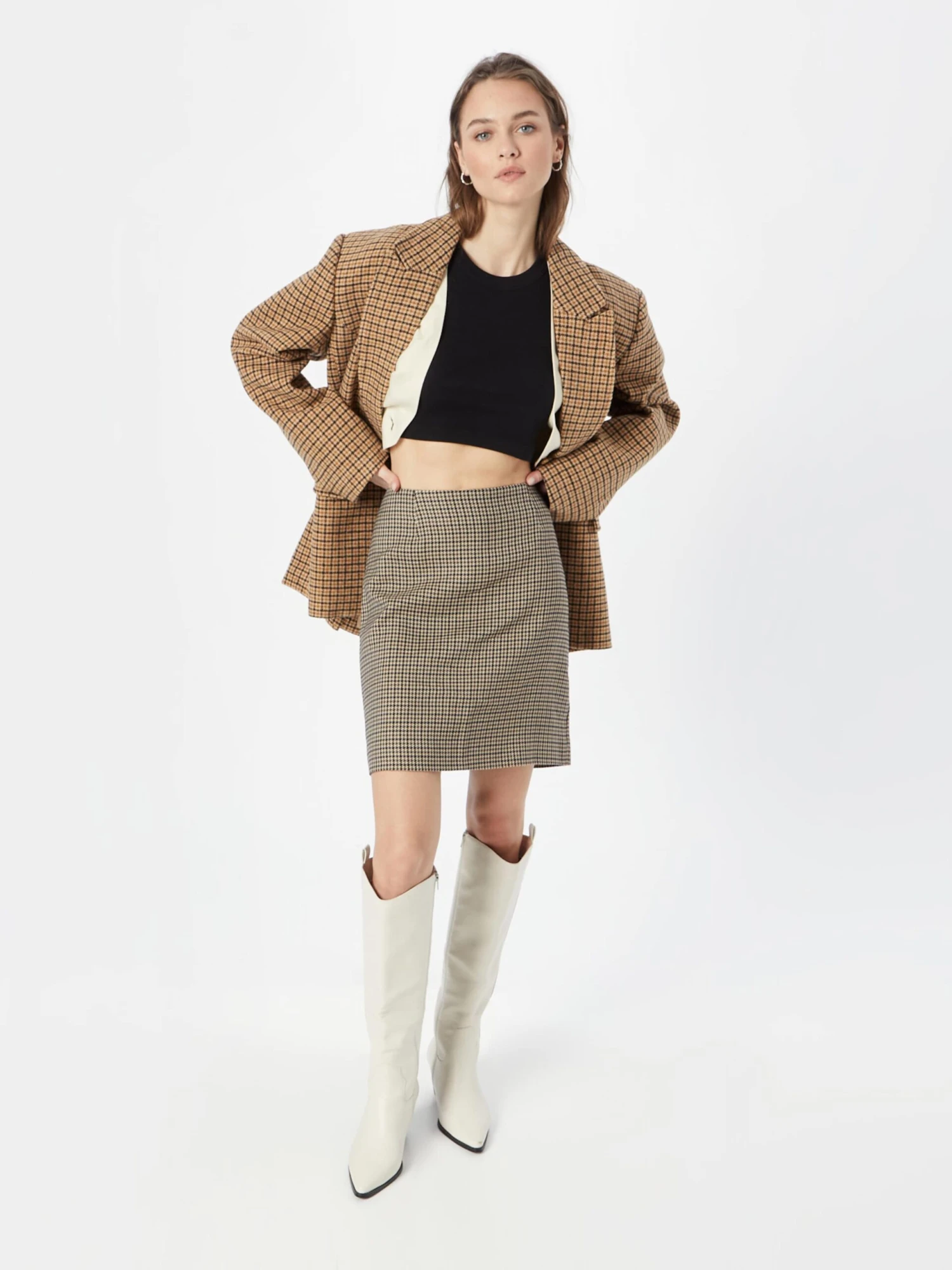 Kaffe Mini-jupes Jupe Olina Femme Sable 7 Kaffe Mini-jupes Jupe Olina Femme Sable – Image 5