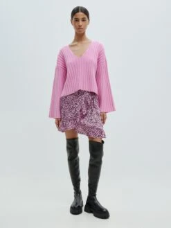 EDITED Mini-jupes Jupe Gerit Femme Rose -Edited You Boutique 74c14b192c24a304e80f082f6b15be01