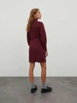 EDITED Robes Robes En Maille Malene Femme Bourgogne -Edited You Boutique 754e0f8903e4b5dc4dea21df9e6c634c