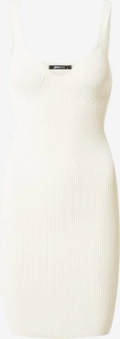 Gina Tricot Robes Robes En Maille Soleil Femme Crème