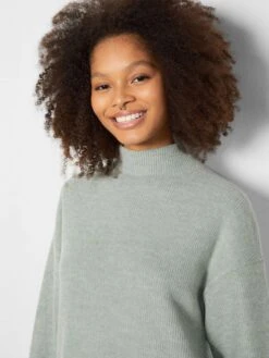 BERSHKA Robes Robes En Maille Femme Vert Pastel -Edited You Boutique 77167b8d3f30bfd24934ef2dec50e89c