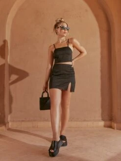 Mini-jupes Jupe Cora Femme Noir -Edited You Boutique 778bc67f2d8dd89aeb112527338b270f