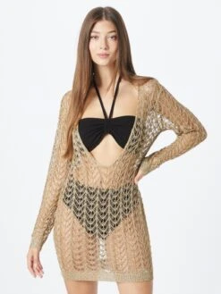 Robes Robes En Maille Femme Or -Edited You Boutique 7803c00ac82024088c194a9a92c858b9