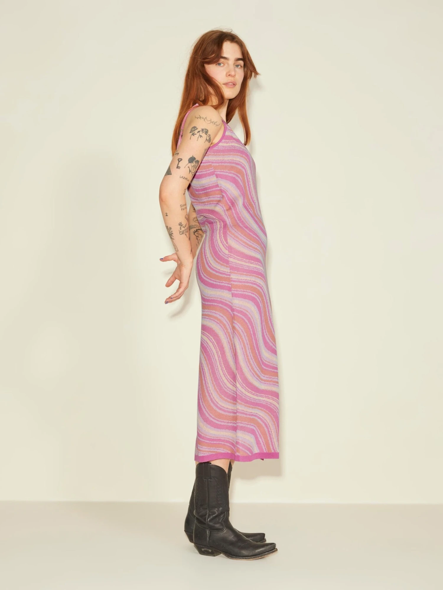 JJXX Robes Robes En Maille Melisa Femme Rose / Rose 7 JJXX Robes Robes En Maille Melisa Femme Rose / Rose – Image 5