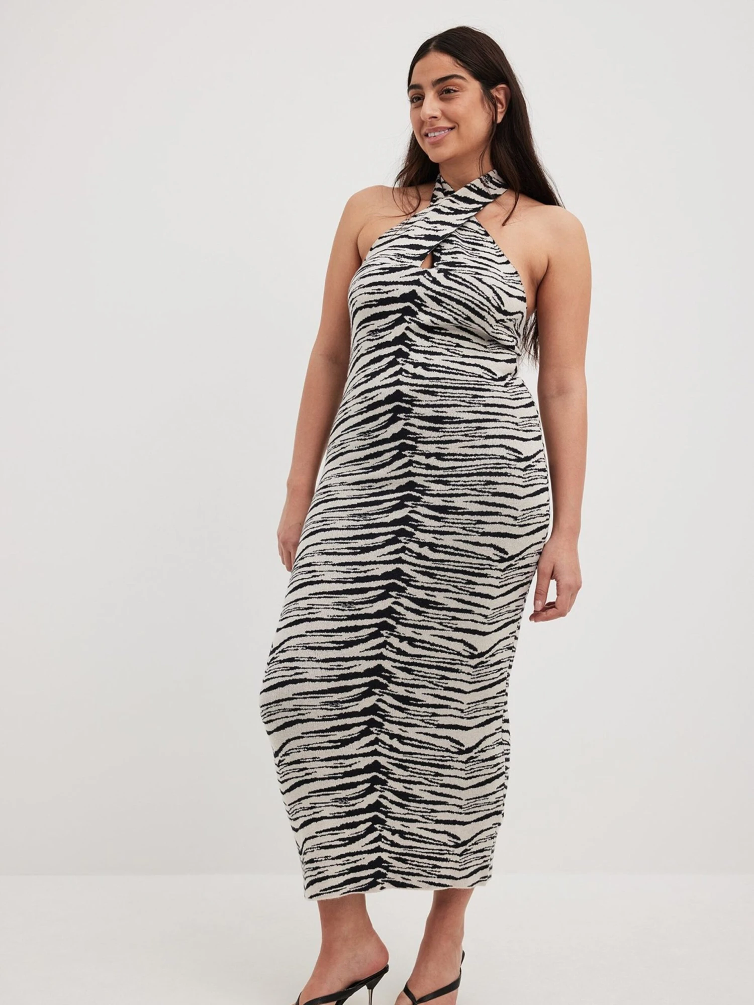 NA-KD Robes Robes En Maille Femme Noir 3 NA-KD Robes Robes En Maille Femme Noir