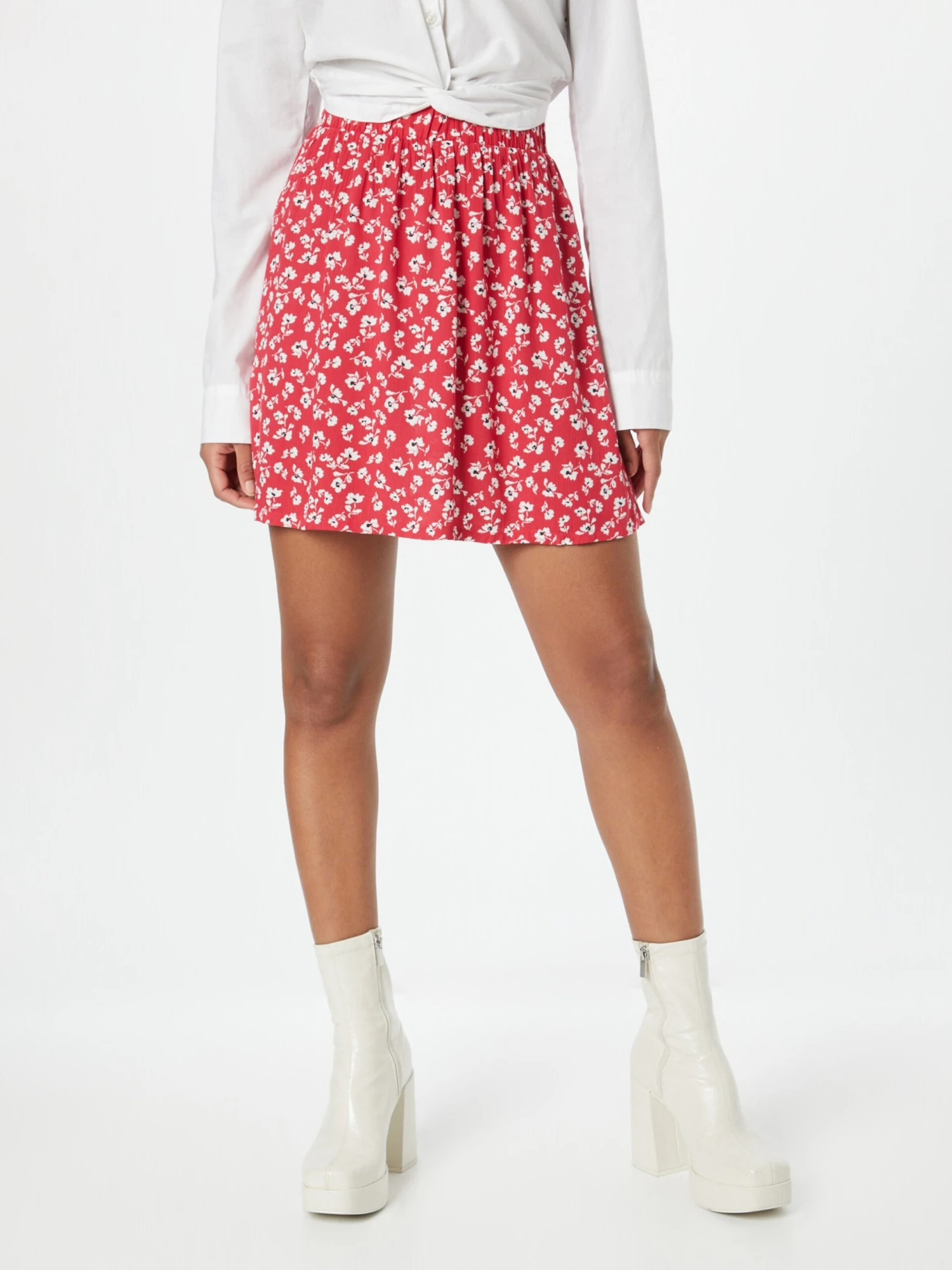 ICHI Mini-jupes Jupe MARRAKECH Femme Rouge 5 ICHI Mini-jupes Jupe MARRAKECH Femme Rouge – Image 3