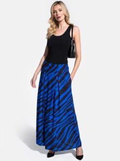 HotSquash Jupes Longues Jupe Femme Bleu / Noir -Edited You Boutique 7be0d8d323cfd3cfca5b472c02298a56