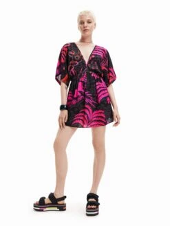 Desigual Robes De Plage Vêtement De Plage Samui Femme Noir -Edited You Boutique 7c1517beba7d867f9dd104f7cf9c9d46