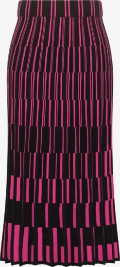 IZIA Jupes Longues Jupe Femme Rose Foncé / Noir