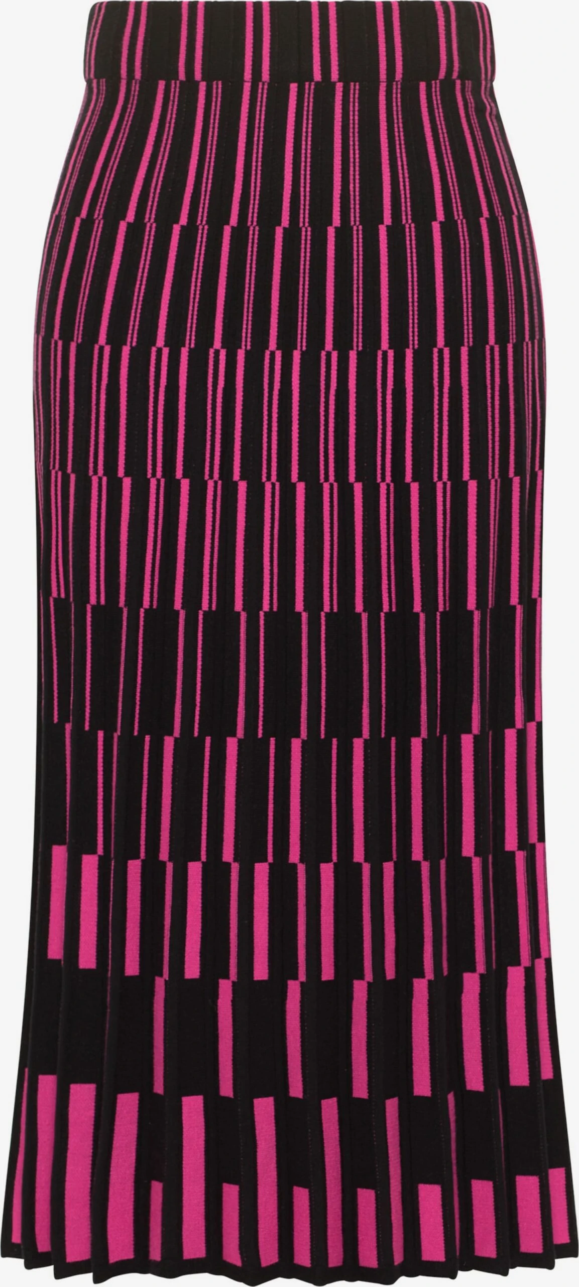 IZIA Jupes Longues Jupe Femme Rose Foncé / Noir 3 IZIA Jupes Longues Jupe Femme Rose Foncé / Noir