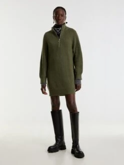 EDITED Robes Robes En Maille Marwa Femme Vert -Edited You Boutique 7cf44bcf13720256672865928a30f699