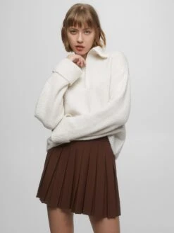 PULL & BEAR Mini-jupes Jupe Femme Brun Foncé -Edited You Boutique 7ecac0f21f8c27384dafce01b909b6b9