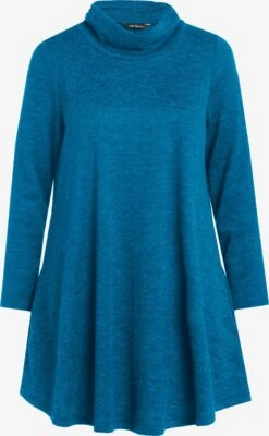 Ulla Popken Robes Robes En Maille Femme Bleu Chiné