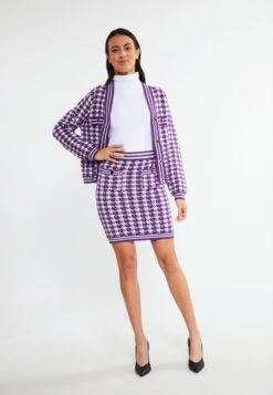 Faina Mini-jupes Jupe Femme Violet Foncé -Edited You Boutique 84749cabb6d939ec5a541e4d4b660f4c