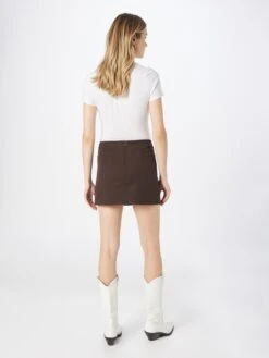 Monki Mini-jupes Jupe Femme Marron Châtaigne 10 Monki Mini-jupes Jupe Femme Marron Châtaigne -Edited You Boutique 855dff99f7c25d56466b36b03fd65b01