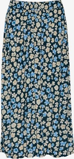 Kaffe Jupes Longues Jupe Tara Femme Bleu Nuit / Bleu Clair