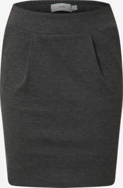 ICHI Mini-jupes Jupe KATE Femme Gris Foncé