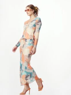 Résumé Jupes Longues Jupe Soleil Femme Orange -Edited You Boutique 8810eb27b1d274754fa8e3731444cd18