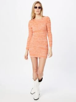 In The Style Robes Robes En Maille Saffron Femme Orange -Edited You Boutique 8abc5980010218bc0ccbeeec89722461