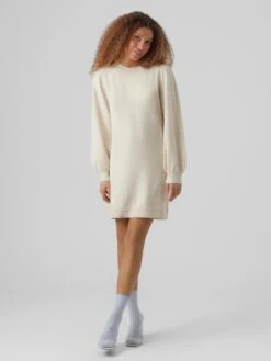 Vero Moda Robes Robes En Maille Doffy Femme Gris Clair -Edited You Boutique 8b5ed7e9bc792dd5f21bc08c6ae0a3bd