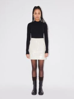 Mini-jupes Jupe Danielle Femme Blanc Cassé -Edited You Boutique 908980543456279c863bbc7762832bdc