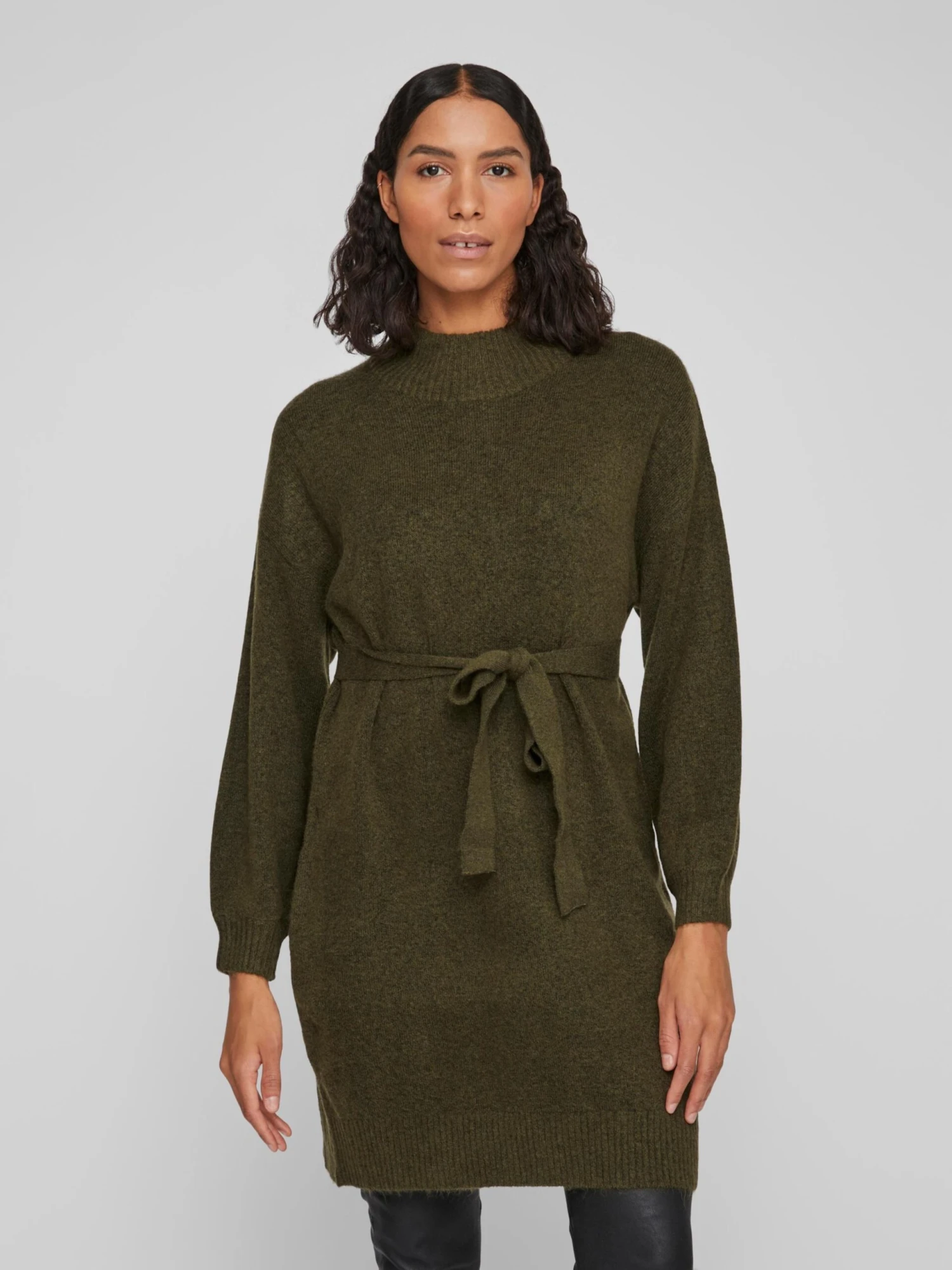 Vila Robes Robes En Maille Evah Femme Olive 5 Vila Robes Robes En Maille Evah Femme Olive – Image 3