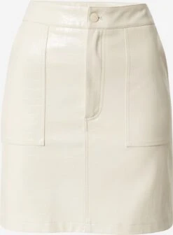 Mini-jupes Jupe Danielle Femme Blanc Cassé