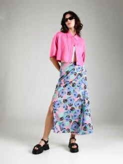 Monki Jupes Longues Jupe Femme Bleu-gris / Bleu Clair 11 Monki Jupes Longues Jupe Femme Bleu-gris / Bleu Clair -Edited You Boutique 9c43229d4558eb744d1cbf24caab14a8