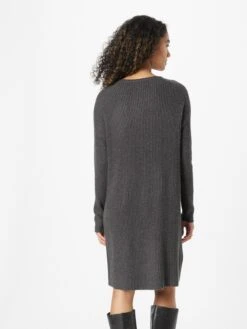 ONLY Robes Robes En Maille FIA KATIA Femme Gris Foncé -Edited You Boutique 9cbcabedcc8ead4666fcadc58f2f23da