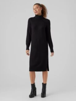 Vero Moda Robes Robes En Maille New Wind Femme Noir -Edited You Boutique a18ce9239b5982f018f6bf0f03f311e2