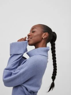 Vila Robes Robes En Maille Rolfie Femme Bleu Fumé -Edited You Boutique a33ab4f1f0364be5b15a5d7c7cc57da7