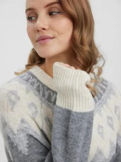 Vero Moda Robes Robes En Maille Simone Femme Gris Clair / Gris Chiné -Edited You Boutique a45f39e229b0e17db9d6ee23a57ca3eb