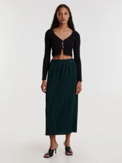 EDITED Jupes Longues Jupe Roxane Femme Vert Foncé -Edited You Boutique a481477eaae2c27c16ba8c52f49026d3