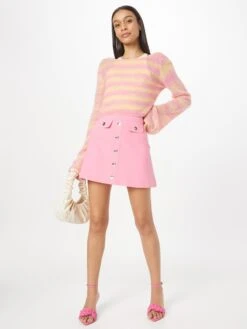 Oasis Mini-jupes Jupe Aline Femme Rose -Edited You Boutique a4e392cd96a2da71c05f61022e3ba980