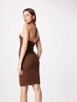 NLY By Nelly Robes Robes En Maille Femme Marron Châtaigne -Edited You Boutique a602a8e51ebc9fee52ccbcb022c2c74a