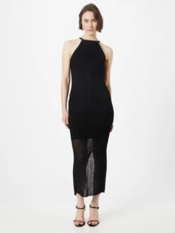 Guess Robes Robes En Maille ALEXIE Femme Noir -Edited You Boutique a92d2a723fb8c98ba995a0606ba84b1b