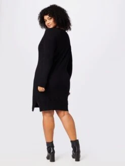 ONLY CARMAKOMA Robes Robes En Maille Ibi Femme Noir -Edited You Boutique aaedecc41d3c02114c5e165ab25dc3ce