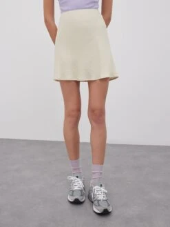 EDITED Mini-jupes Jupe Danna Femme Beige Clair -Edited You Boutique ac0aa5bbca0d949eb074b046bfd33999