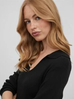 Vila Robes Robes En Maille Marla Femme Noir -Edited You Boutique ad9cb0ea58bf17ff69c4e7a6fa4e1679