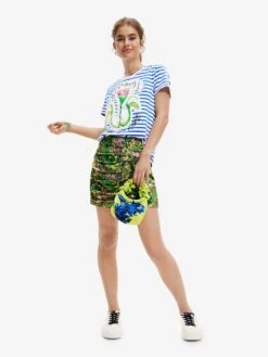 Desigual Mini-jupes Jupe Prado Femme Vert -Edited You Boutique ae8d49038029f4c234ee10ae1ec94771