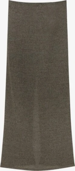 PULL & BEAR Jupes Longues Jupe Femme Gris Chiné