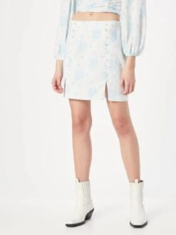 Glamorous Mini-jupes Jupe Femme Bleu Pastel / Bleu Clair -Edited You Boutique af90a9ddf6abbdf54550da6db89f9b22