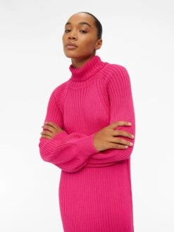 Object Robes Robes En Maille Line Femme Rose -Edited You Boutique b0c9baf959bc0c4f6ffaee2e2b5bc3b3