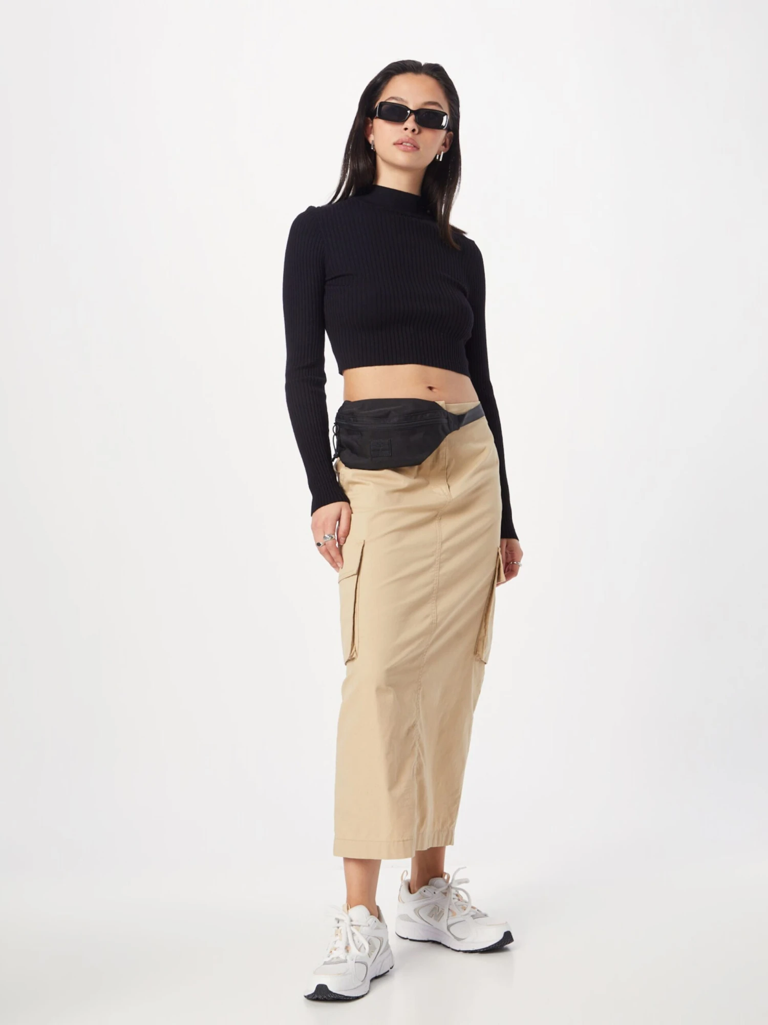 Monki Jupes Longues Jupe Femme Beige 7 Monki Jupes Longues Jupe Femme Beige – Image 5