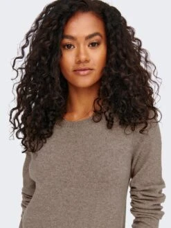 ONLY Robes Robes En Maille RICA Femme Marron Chiné -Edited You Boutique b2f4f6b954e8def8ae218567142117de