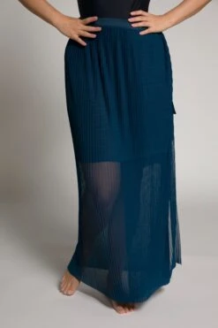 Ulla Popken Jupes Longues Jupe Femme Marine -Edited You Boutique b3b6249d90eebae5dd2d8aa8b0826c8c